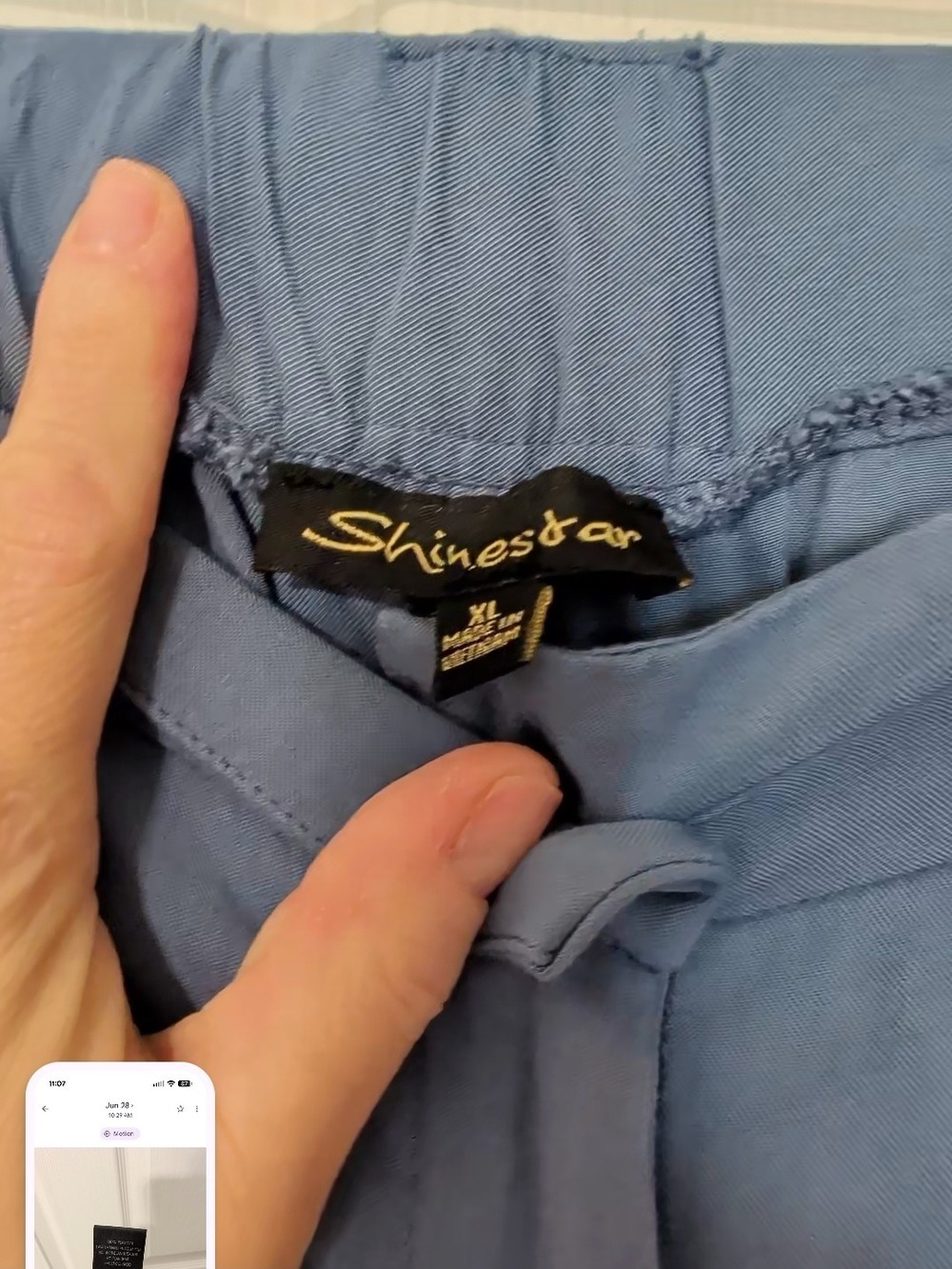 Shinestar Cargo Pants Blue XL - Picture 6 of 6